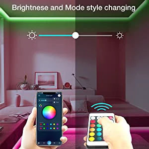 7.5M SMD5050 12V RGB Party Small Color Changing Decoration APP Control Smart LED Strip Lights