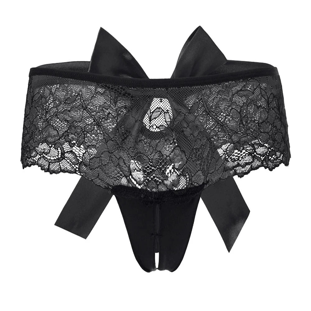 Sexy Underwear Women  Erotic Sensual Lace Crotchless Thongs Hot  High Quality Low Waist Feminina's Panties Tempting Pretty Brief