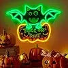 Happy Halloween UV Printed Ghost  Remote Control LED Logo Wall Decoration Bars Men's Caves Bedrooms Parties UV Neon Lights
