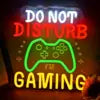 Wall Decor Internet Cafe Led Sign Man Cave Decor Room I Am Gaming Neon Signs Do Not Disturb Game Room Display LED Neon Lights
