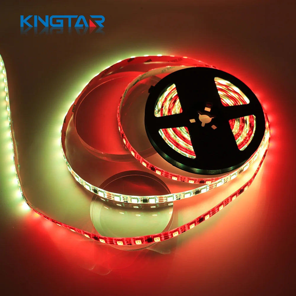 10mm FPCB WS2811 12V IP20 LED Strip Lights 60LEDs/M RGB Ra90 5M Dimmable for Remote Control Wi-Fi 50000 Hours Landscape