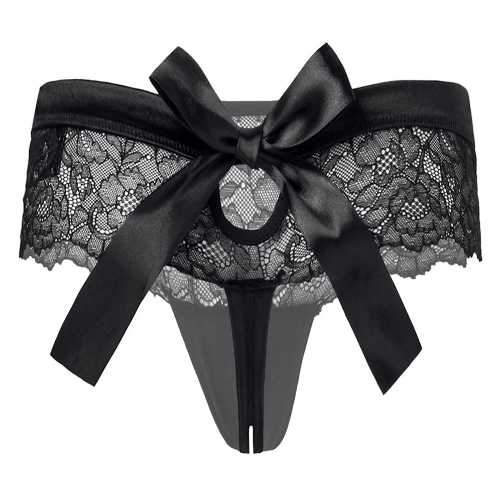 Sexy Underwear Women  Erotic Sensual Lace Crotchless Thongs Hot  High Quality Low Waist Feminina's Panties Tempting Pretty Brief