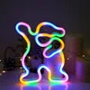 LED Neon Lights Wedding Bar Decoration Battery USB Powered Stylised Lights Lamp Alphabet Light up Sign Party