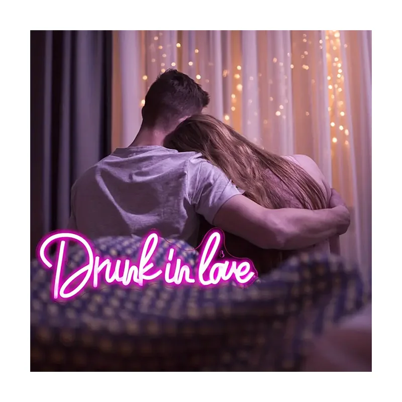Decoration Lettering Light Logo Drunk in love Neon Sign Neon Lights