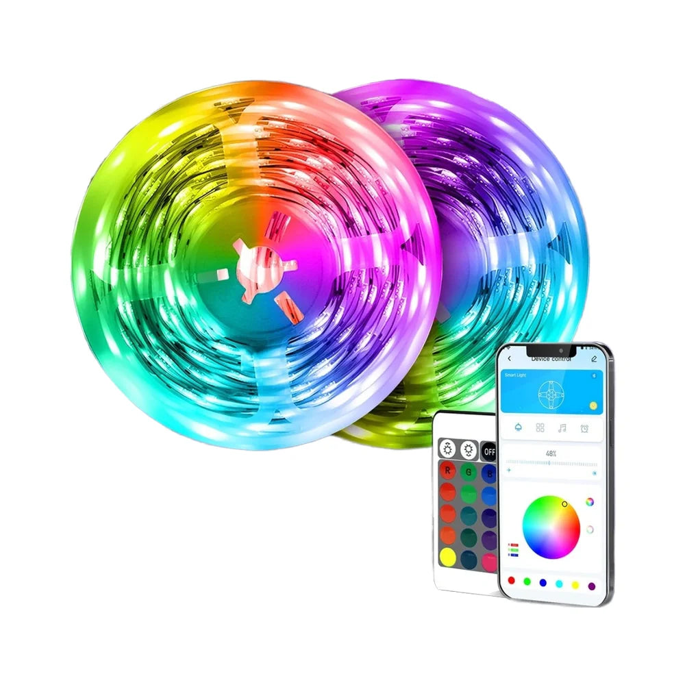 DAYBETTER 130ft LED Strip Lights RGB Indoor Desk Bedroom Decor with Remote 24V Smart Power Supply Perfect Birthday Gifts