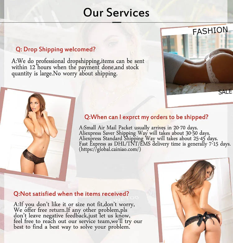 Sexy Underwear Women  Erotic Sensual Lace Crotchless Thongs Hot  High Quality Low Waist Feminina's Panties Tempting Pretty Brief