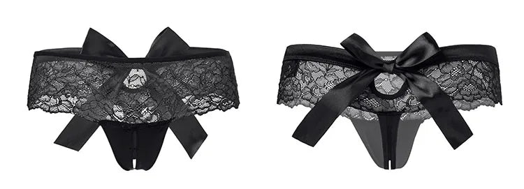 Sexy Underwear Women  Erotic Sensual Lace Crotchless Thongs Hot  High Quality Low Waist Feminina's Panties Tempting Pretty Brief