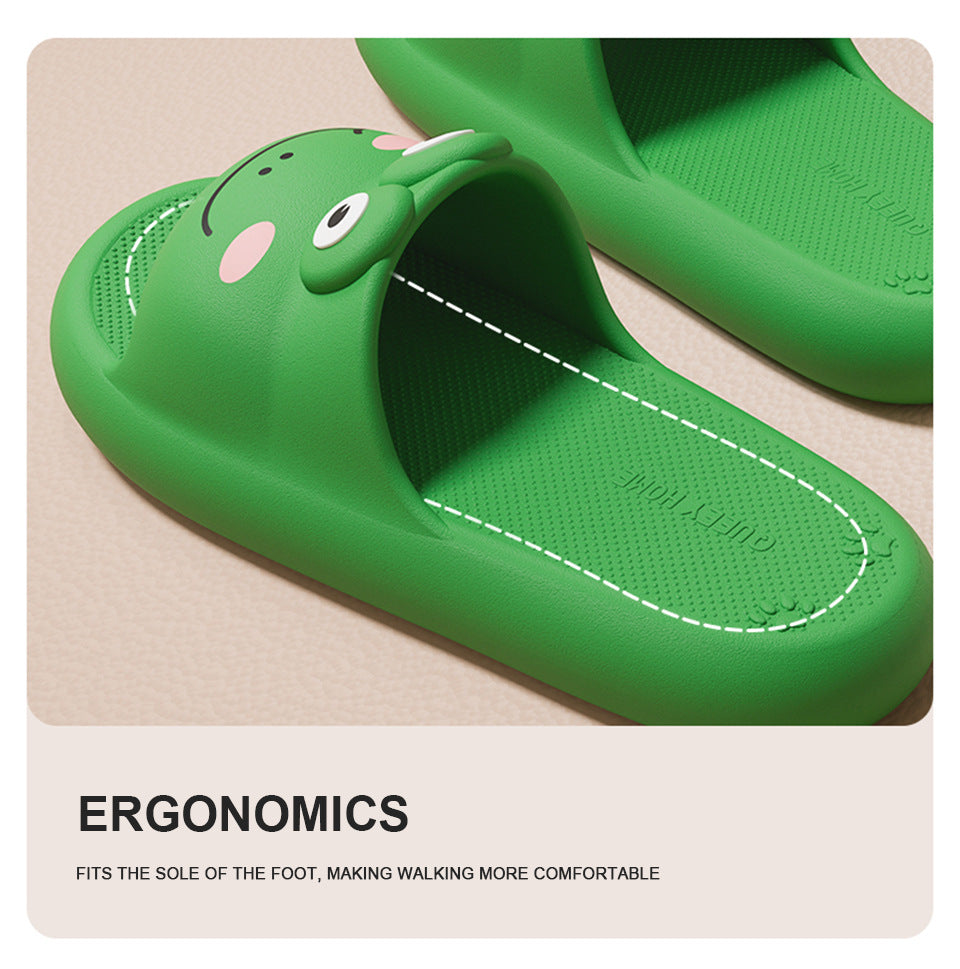 Indoor Home Slippers Student Lovers Dormitory Eva Anti-odor Bathroom Non-slip Cartoon Cute Household Slippers