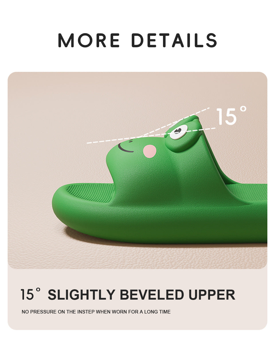 Indoor Home Slippers Student Lovers Dormitory Eva Anti-odor Bathroom Non-slip Cartoon Cute Household Slippers