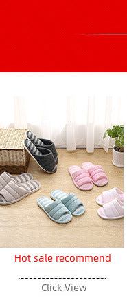 Factory Direct Delivery Winter Cartoon Couple Cotton Slippers Indoor Home Plush Slippers Warm Cotton Slippers Cute Cartoon Design