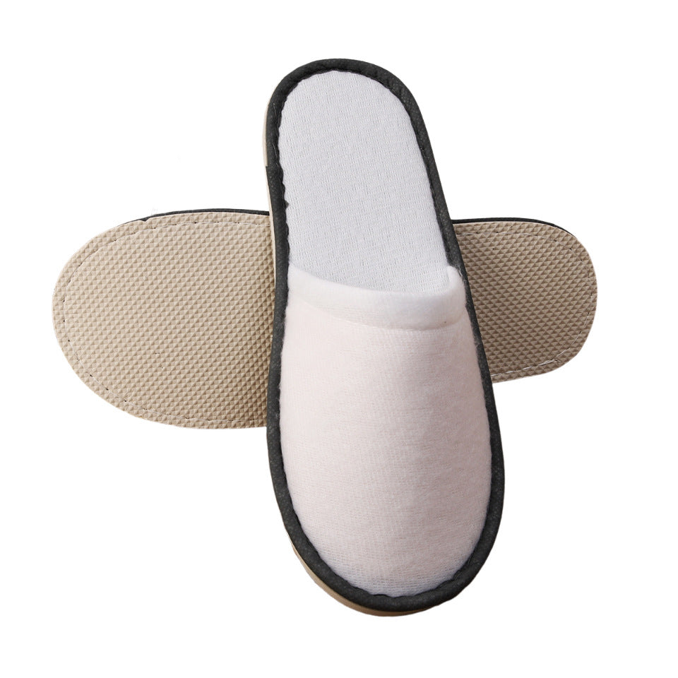 Disposable Slippers for Hotels, All-Season General Household Use for Entertaining Guests, 6mm Thick Beauty Salon Travel Slippers