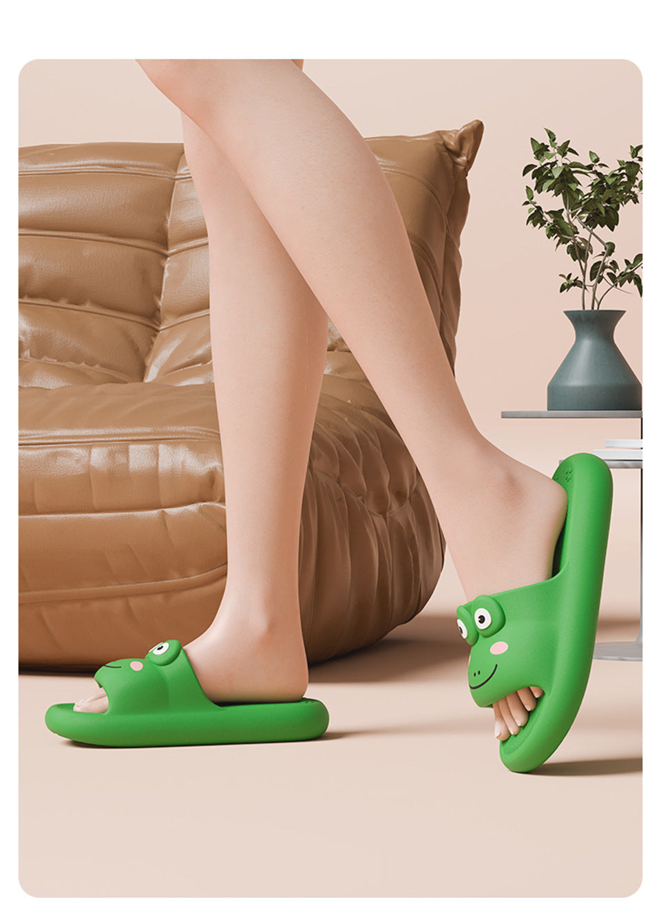 Indoor Home Slippers Student Lovers Dormitory Eva Anti-odor Bathroom Non-slip Cartoon Cute Household Slippers