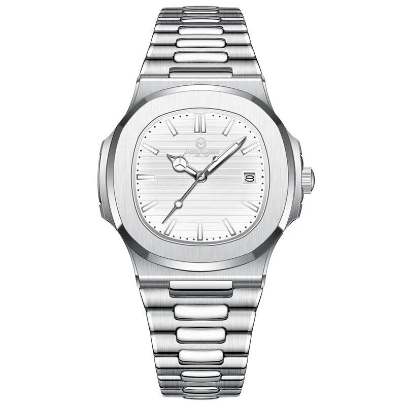 Men's Luxury Stainless-Steel Quartz Watch