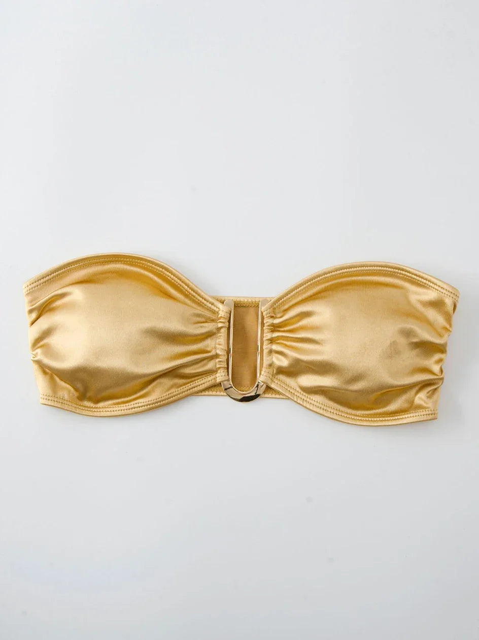Mara Bandeau & Thong Bikini Set