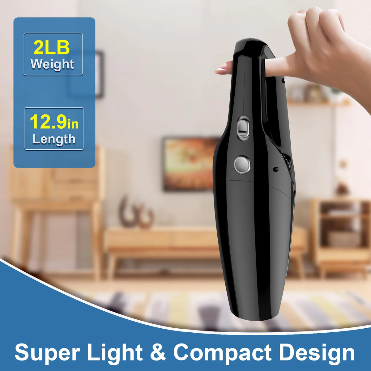 Car Vacuum Cleaner Portable Corded Vacuum Cleaner 6000PA Powerful Handheld Vaccum Cleaner High Suction for Car