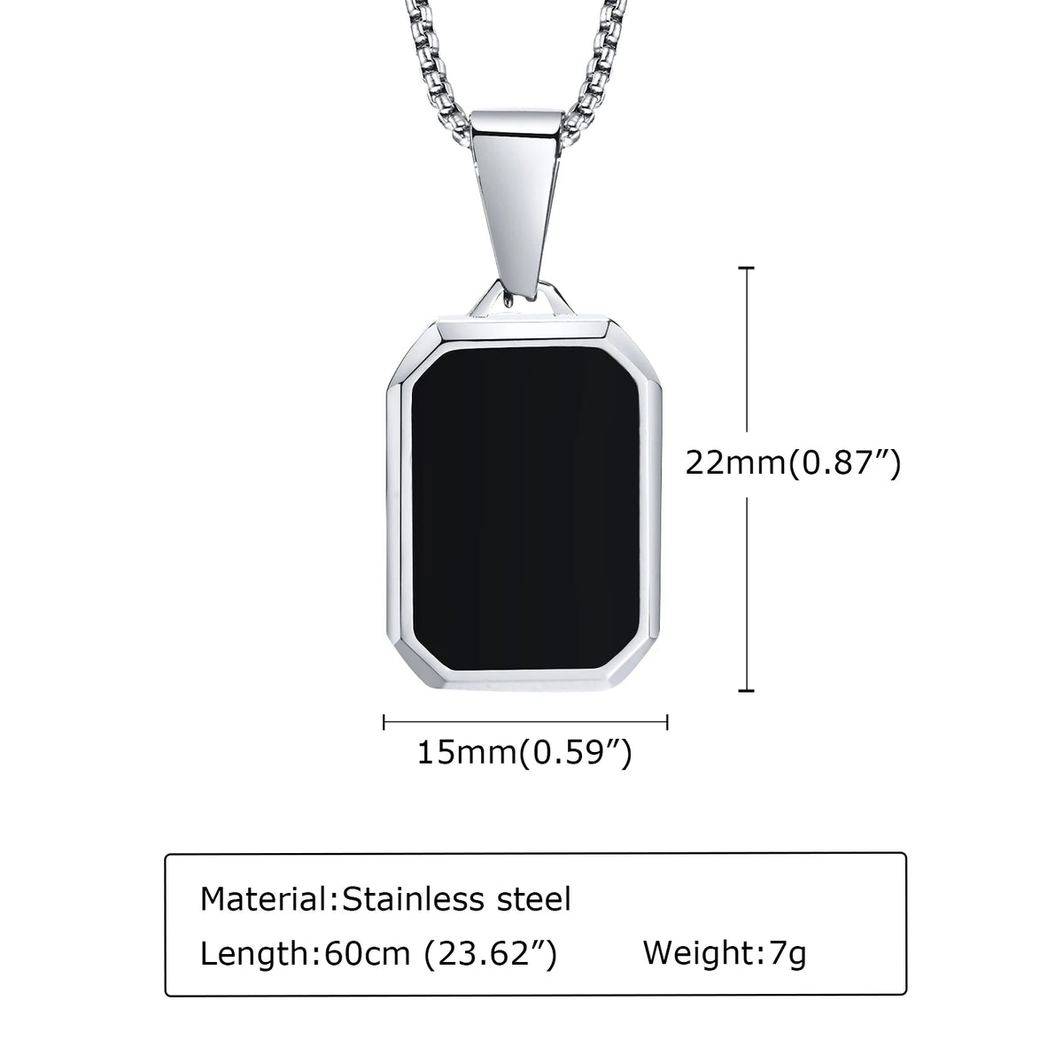 Men's Geometric Pendant Necklace