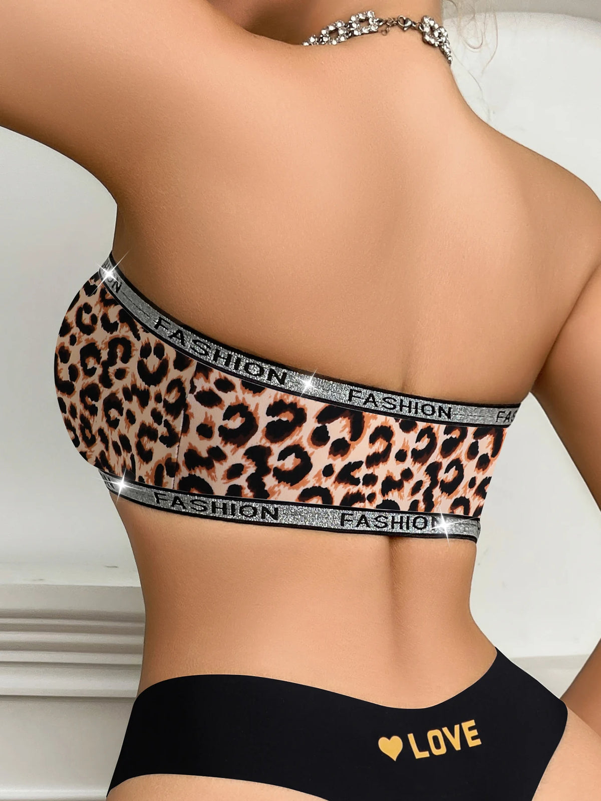 1pc Women's Leopard Print Comfortable Underwear For Everyday Wear Casual