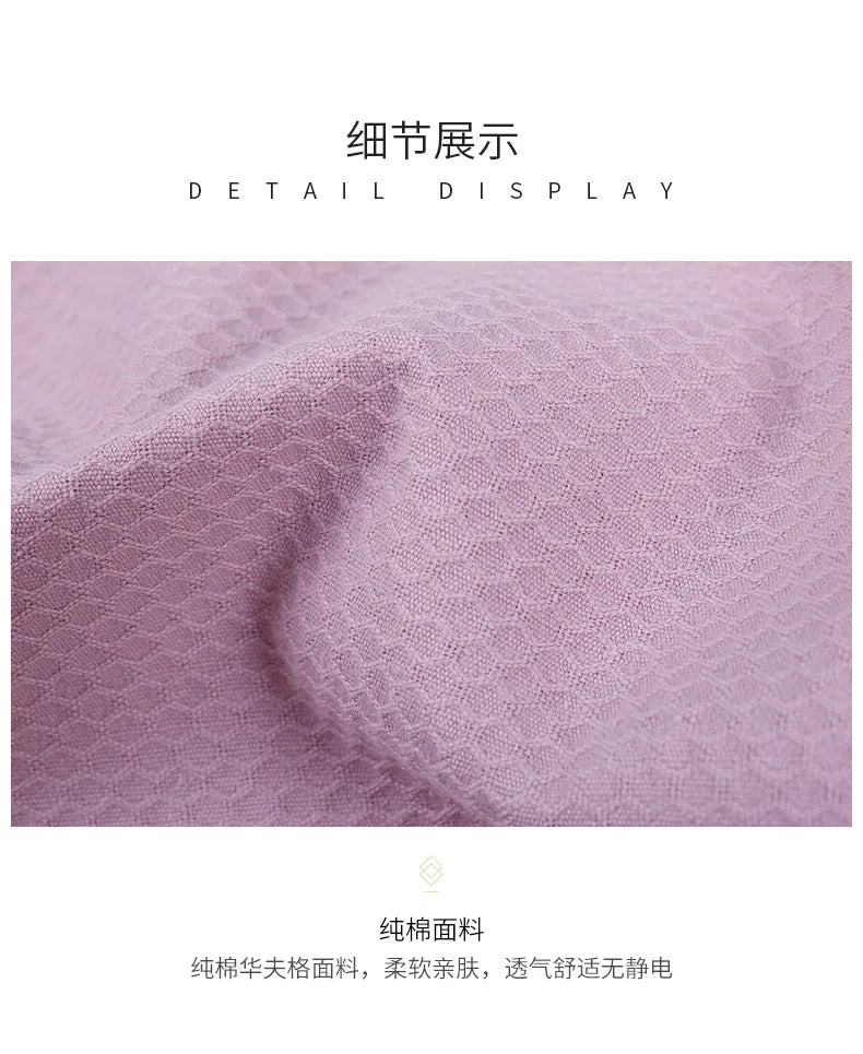 Women's Bathrobe Casual 100% Cotton Women Pajama Long Sleeve Autumn Winter Sleepwear Shower Robe Couple Home Wear Clothing