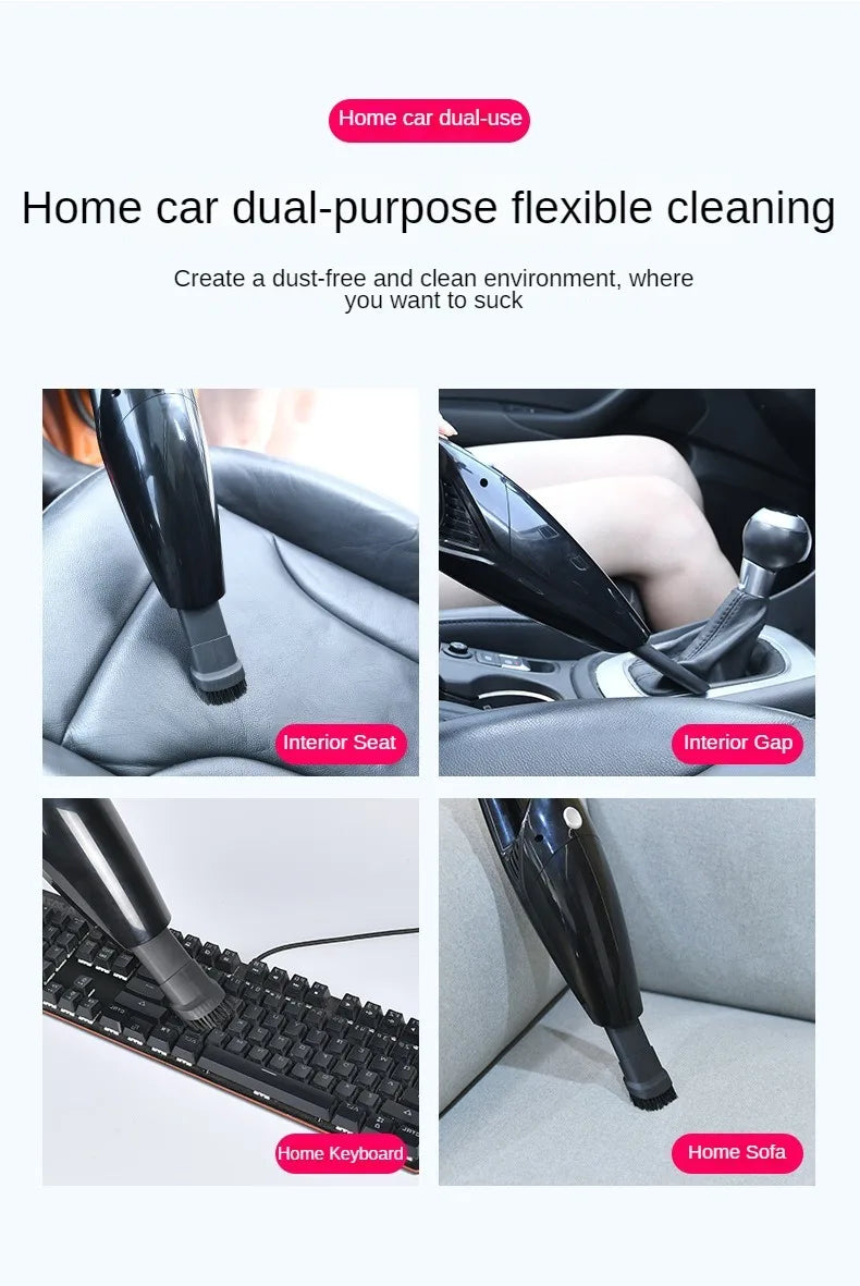 Car Vacuum Cleaner Portable Corded Vacuum Cleaner 6000PA Powerful Handheld Vaccum Cleaner High Suction for Car
