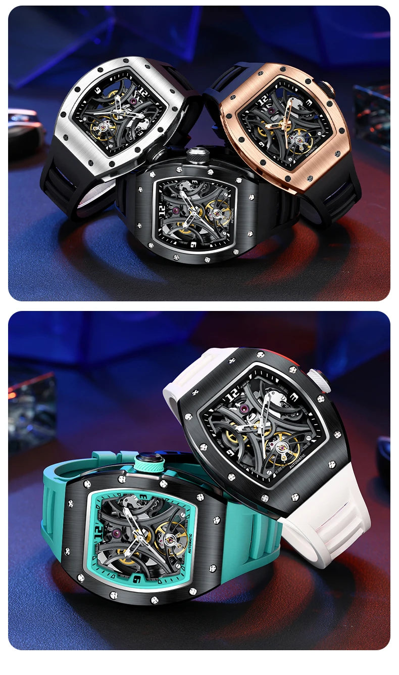 Wristwatch Top Brand Luxury Sports Men Wristwatch Waterproof Automatic Mechanical Watches Relogio Masculino