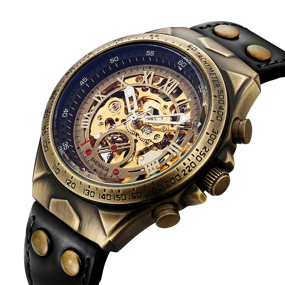 Men's Luxury Mechanical Leather Watch