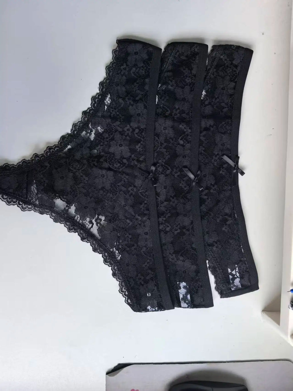 Juliette Lace & Bow Low-Rise Briefs, 3-Pack