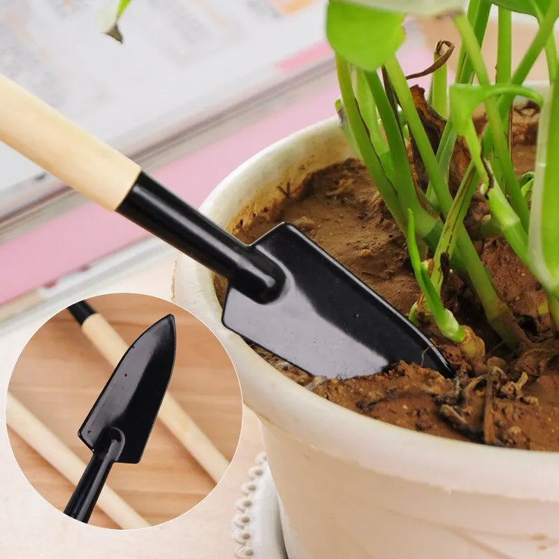 Gardening Tools Three-Piece Set Mini Garden Tools Multi-Function Shovel Harrow Shovel Household Plant Pine Soil Shovel