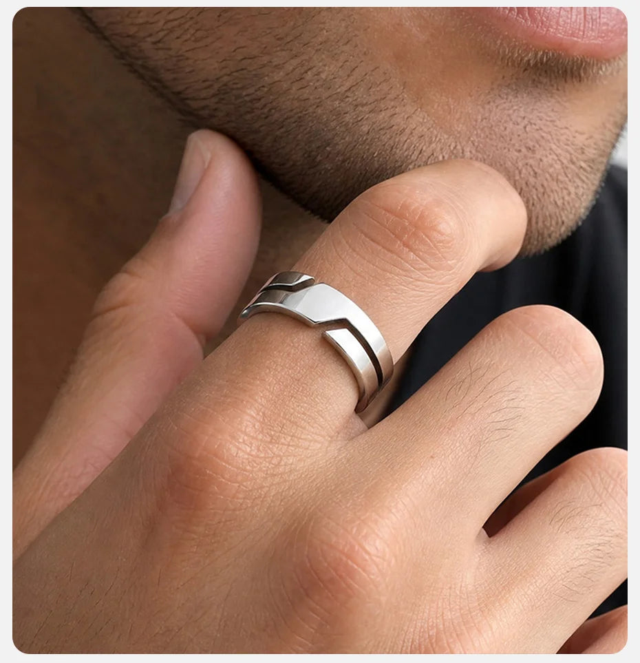 Vnox Geometric Ring