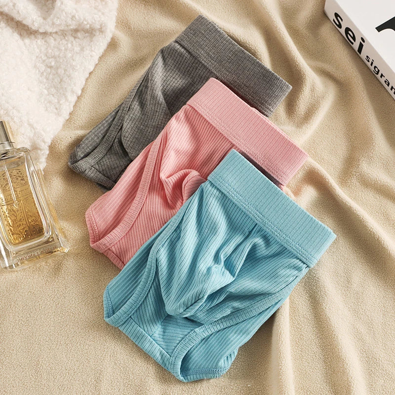 Sexy Men Briefs Underwear Mens Modal Soft U Convex Pouch Underpants Homme Breathable Comfortable Mid Waist Male Panties Cuecas
