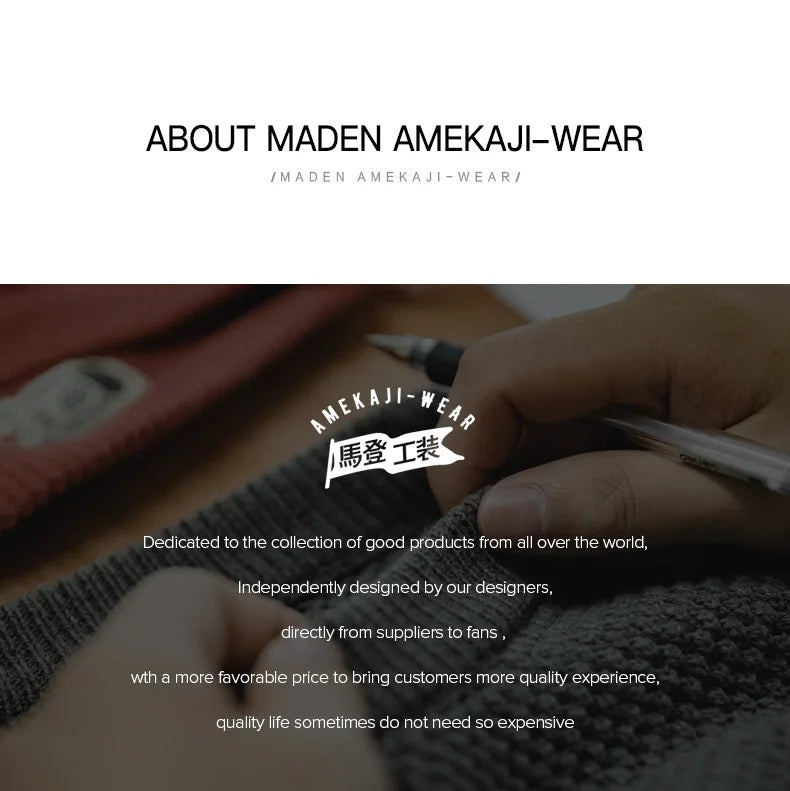 Maden Workwear Men's Vintage Heavyweight Grey Pineapple Pattern Sweater Thickened Round Neck Lazy Autumn Knit