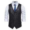 Fashion Men Clothing High Quality Suede Suit Vests Men's V Neck Sleeveless Business Formal Waistcoats Wedding Party Dress Vests