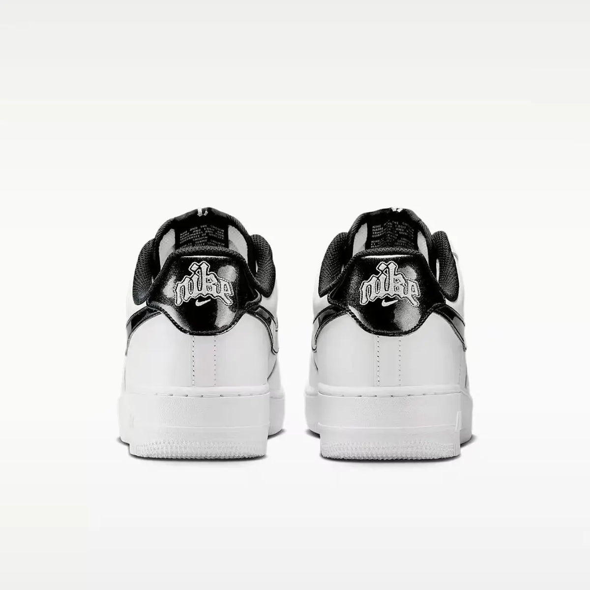 Nike classic black and white textured Air Force 1 low-top versatile casual sneakers HF2898-101