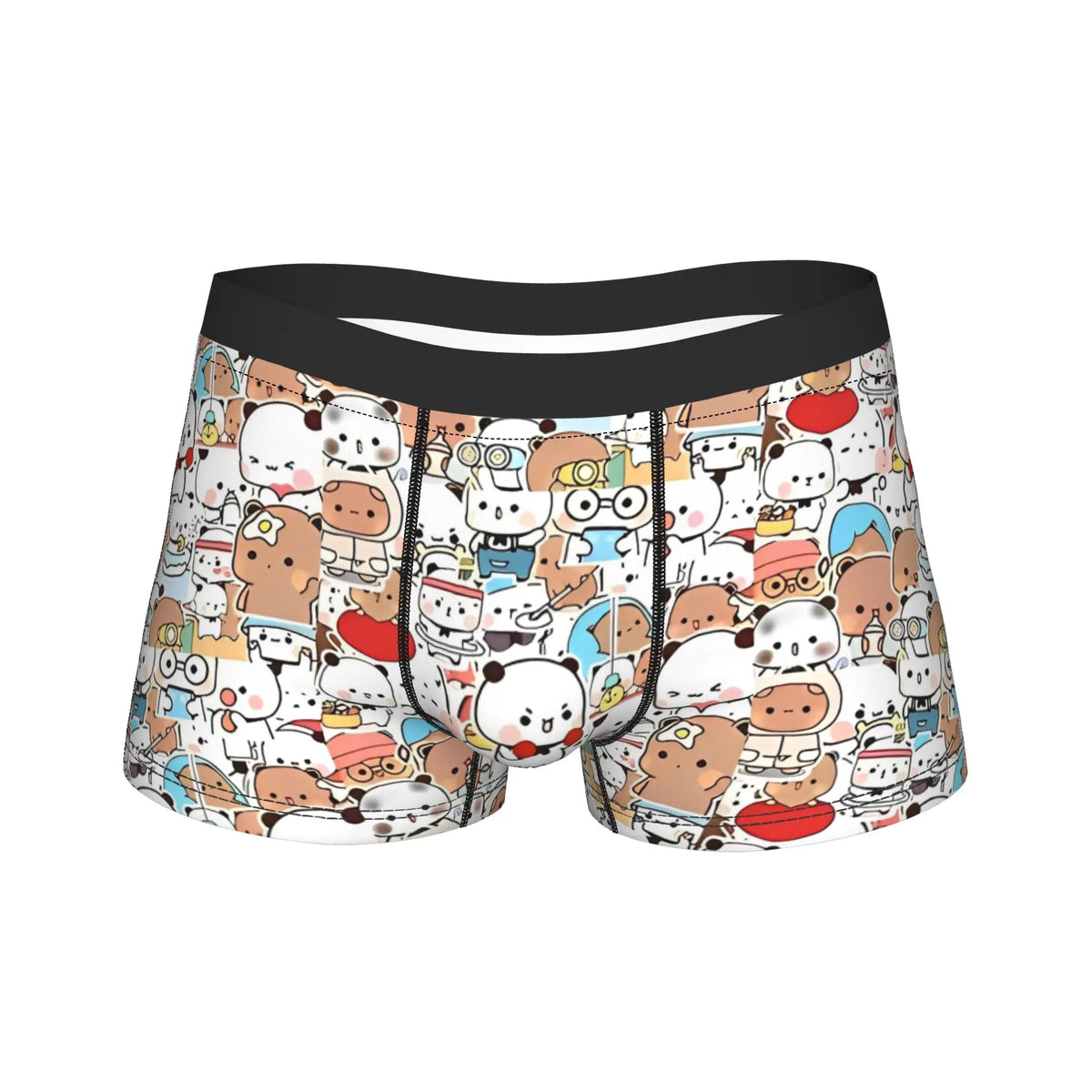 Good Night Bubu Dudu Men's Underwear  Boxer Briefs Shorts Panties Humor Breathable Underpants for Male M-XXL