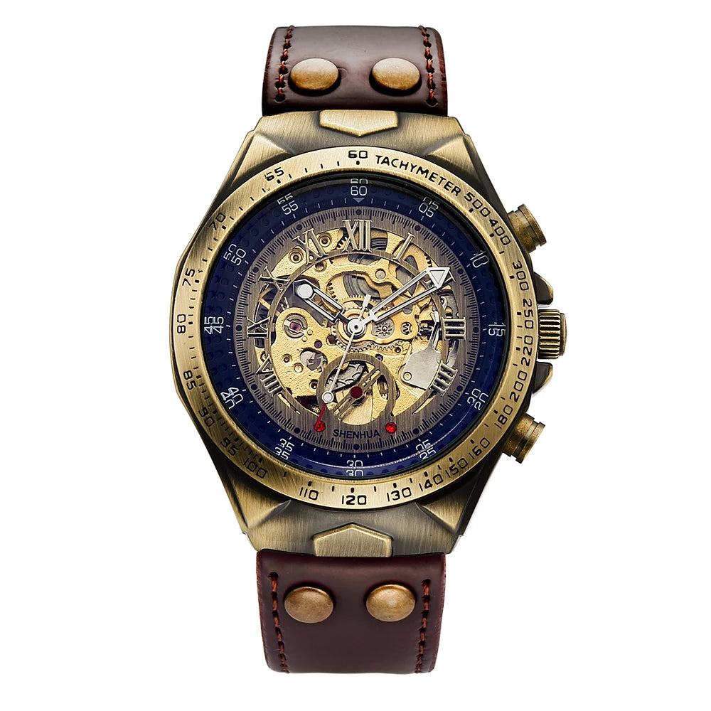 Men's Luxury Mechanical Leather Watch