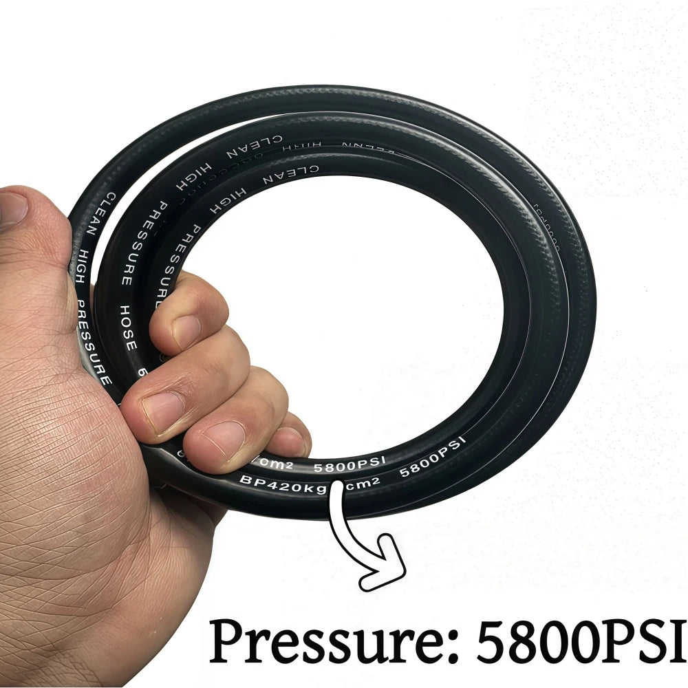 5~50m Pressure Washer Sewer Drain Water Cleaning Hose 5800PSI High Pressure Rotating Cleaning Nozzle For Karcher Bosch Lavor