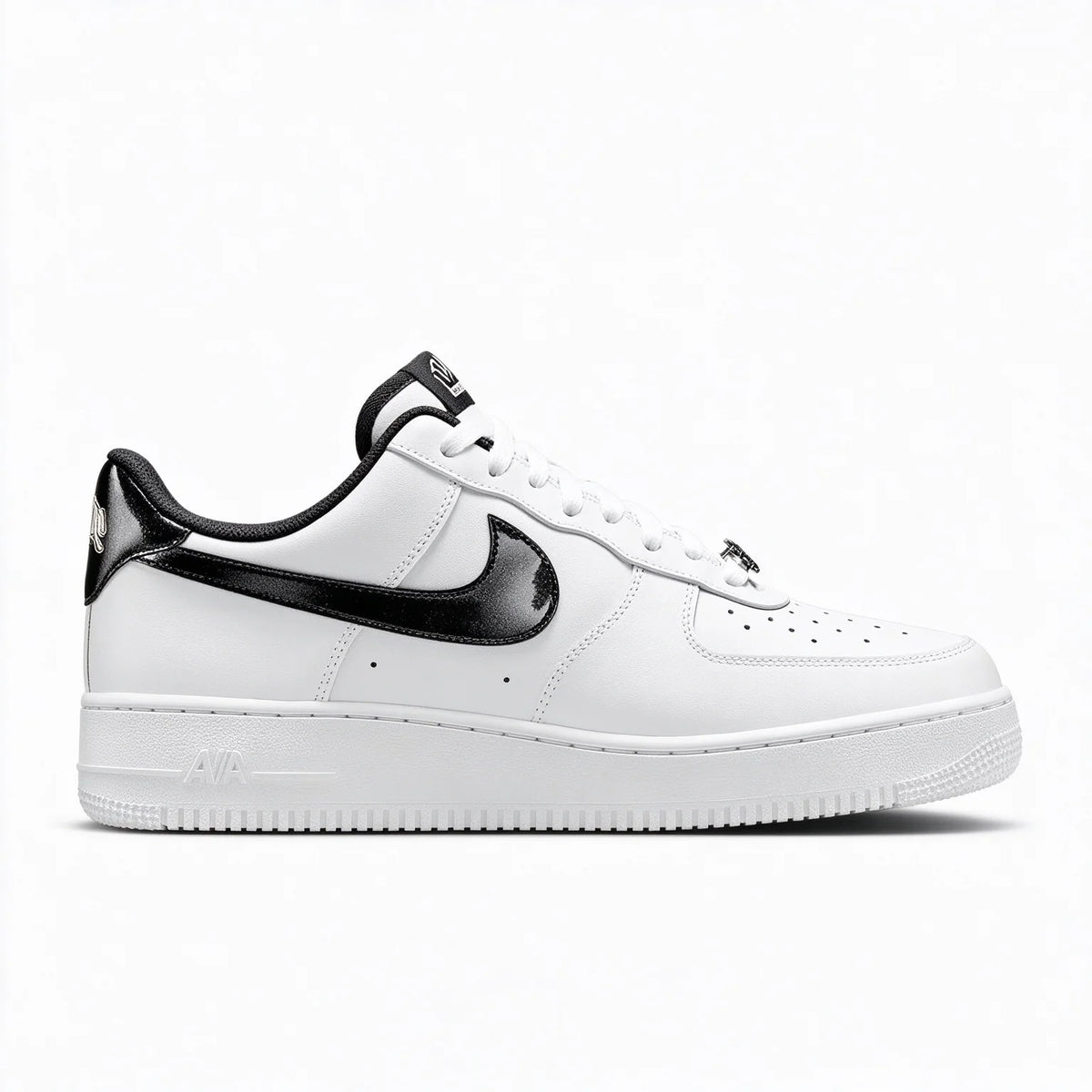 Nike classic black and white textured Air Force 1 low-top versatile casual sneakers HF2898-101