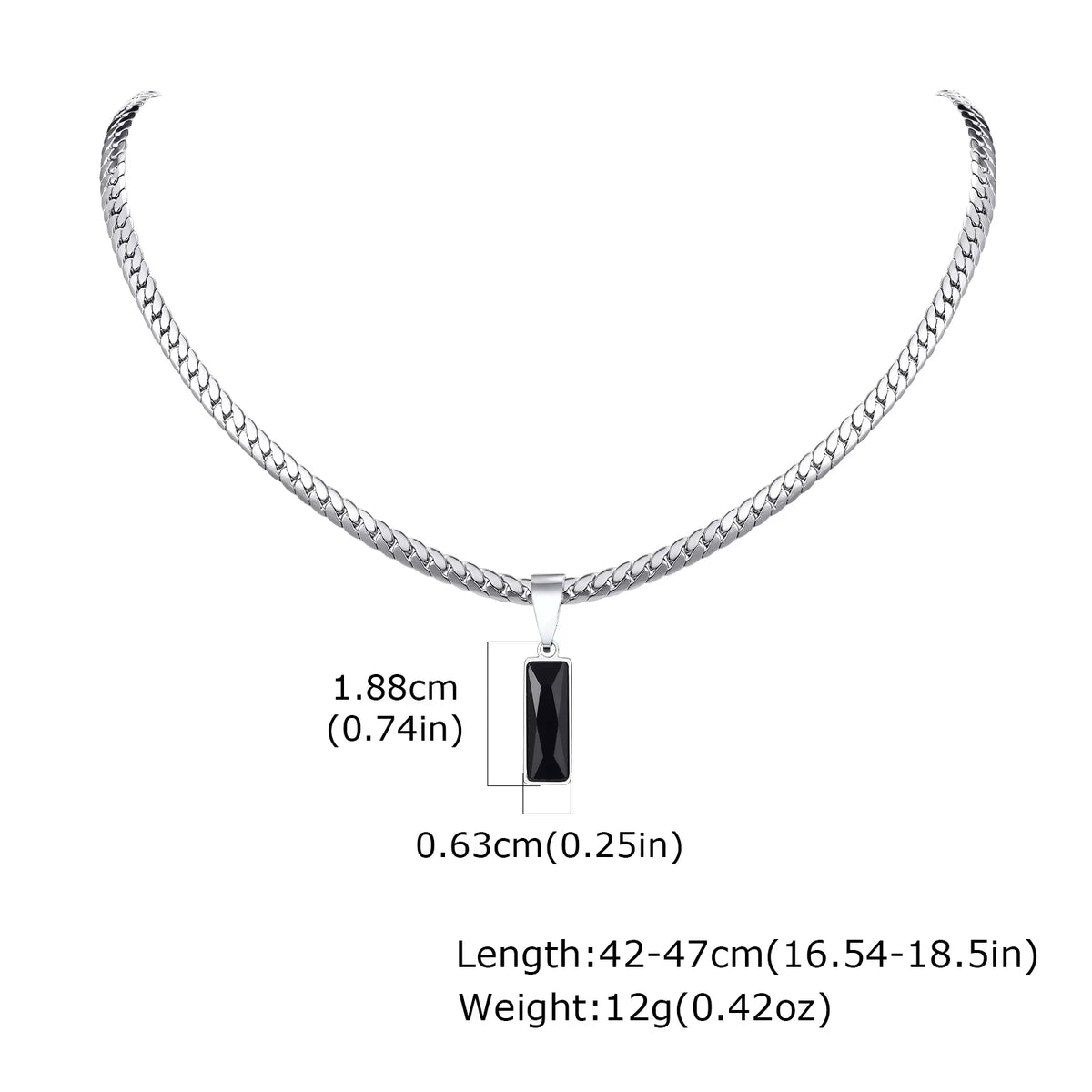 Men's Geometric Pendant Necklace
