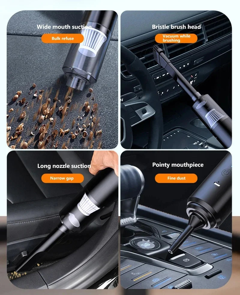Vacuum Cleaner  Cleaner Cleaning Powerful Suction Handheld Car Vacuum Cleaner Rechargeable for Car and Home Auto Car Vacuum 2026