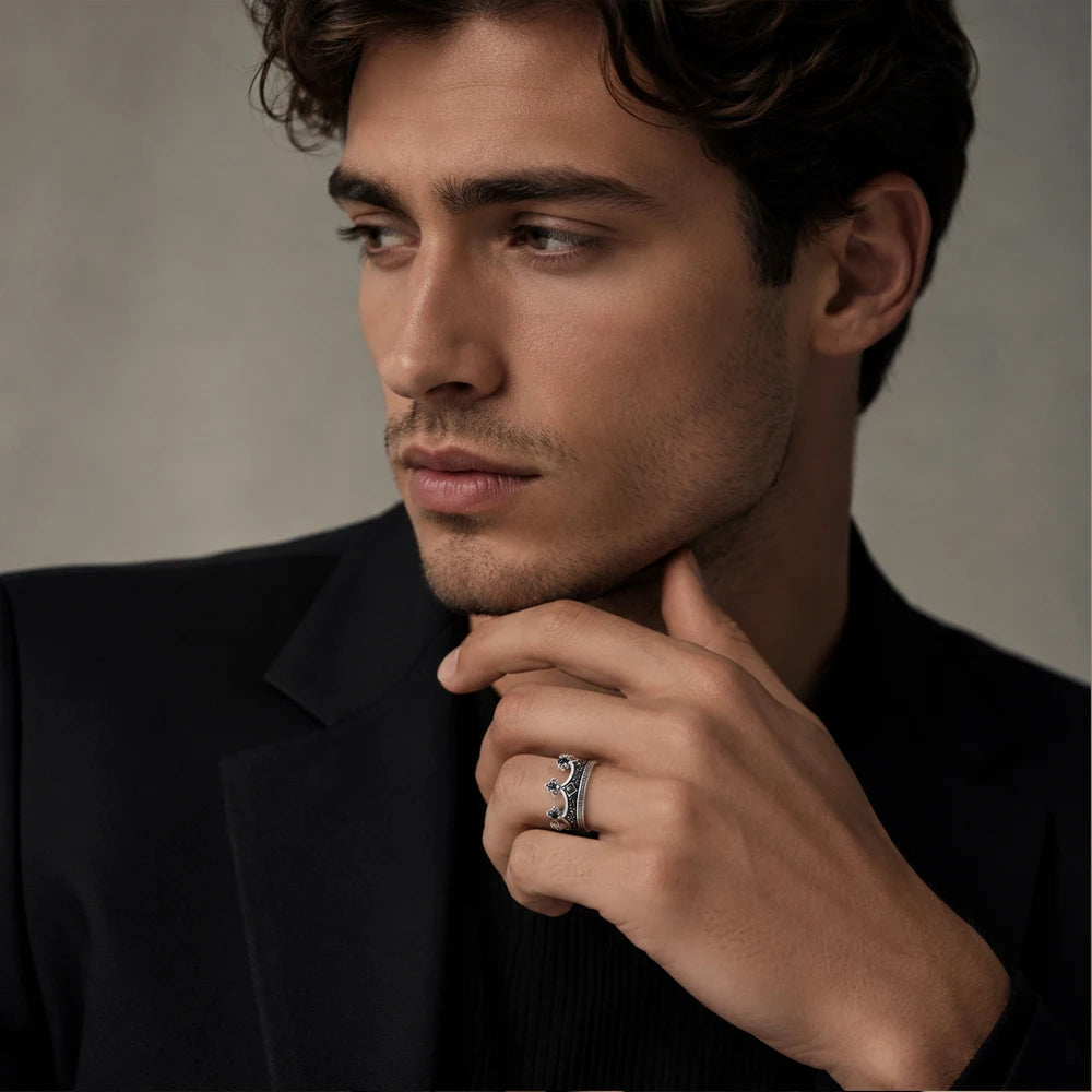 925 Sterling Crown Ring
