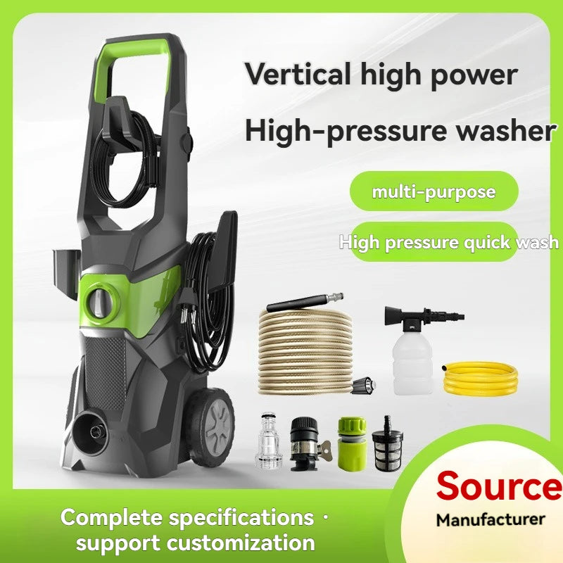 High Pressure Car Washer 2400W 220V 50Hz For Vehicle Home Yard Wall Cleaning Machine