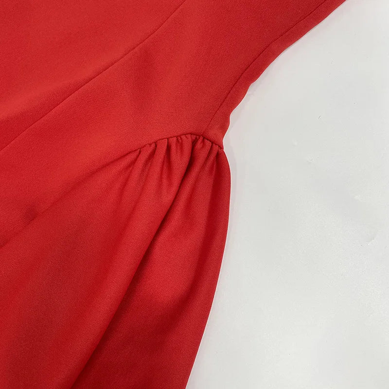 Women's Strapless Ruffle Mini Dress