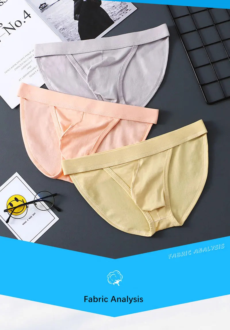 Men Panties Sexy Penis Pouch Slip Homme For Man Cotton Soft Underwear Breathable Seamless Underpants Male Briefs Jockstrap Cueca