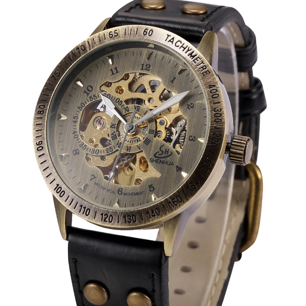 Men's Luxury Mechanical Leather Watch
