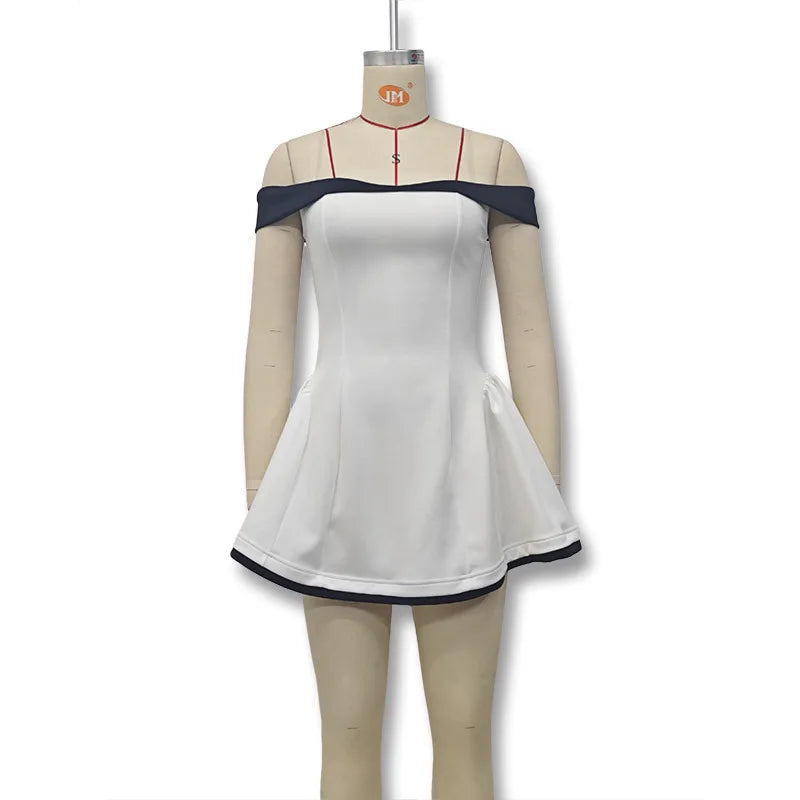 Women's Strapless Ruffle Mini Dress
