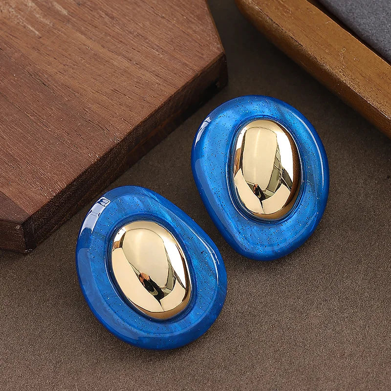 Fashion Jewelry Delicate Simply Design Irregular geometric Resin Earrings For Women Female Gifts 2026 Trend New Accessories