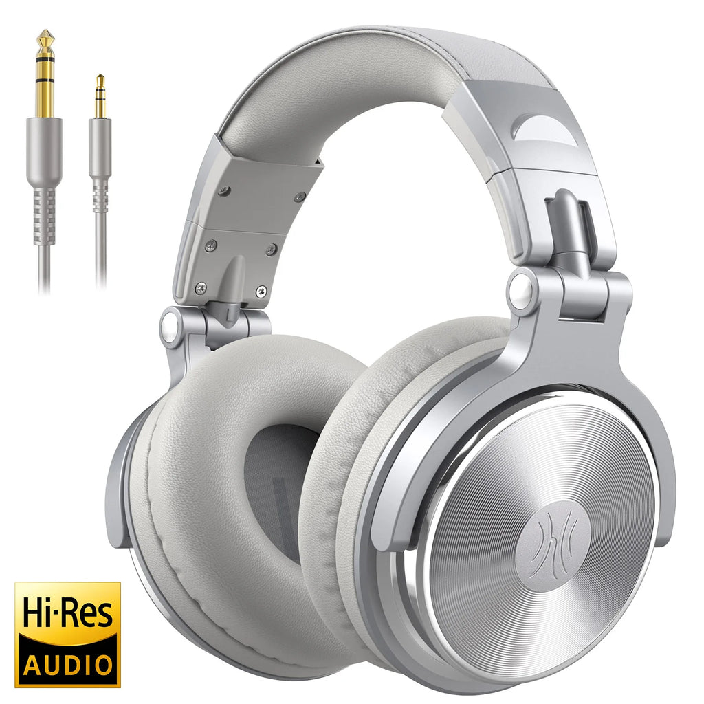 Oneodio Pro 10 Wired Headphones Over Ear Hi-Res Audio Wired Headset With Microphone Studio DJ Stereo Headphones 3.5mm/6.35mm