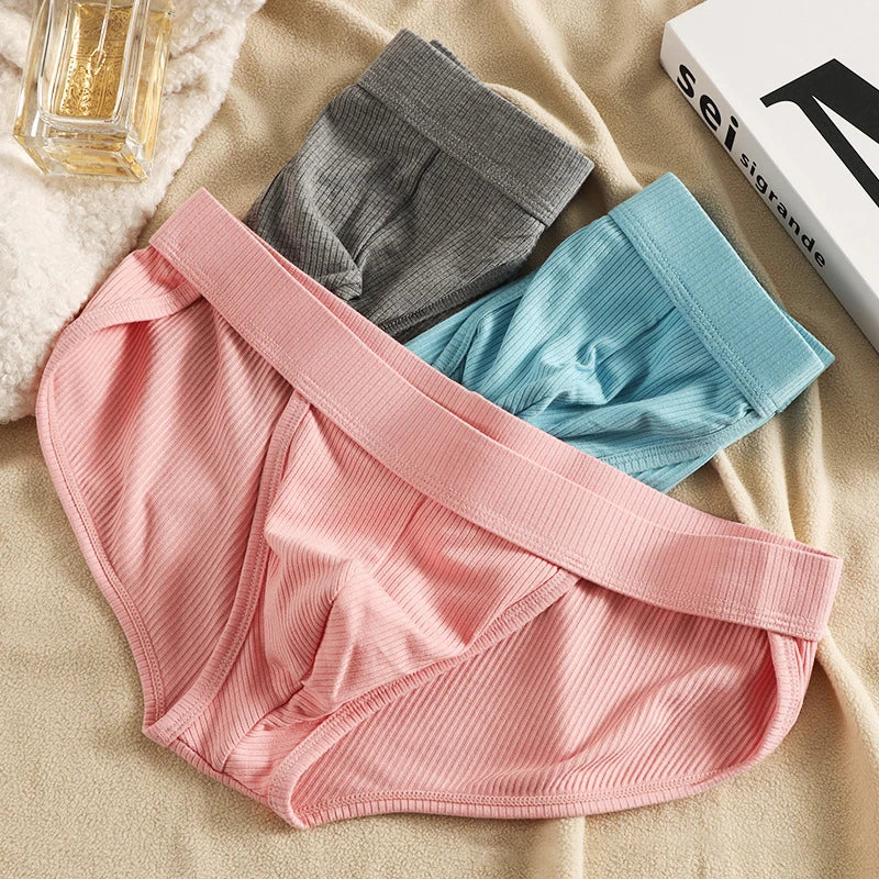 Sexy Men Briefs Underwear Mens Modal Soft U Convex Pouch Underpants Homme Breathable Comfortable Mid Waist Male Panties Cuecas