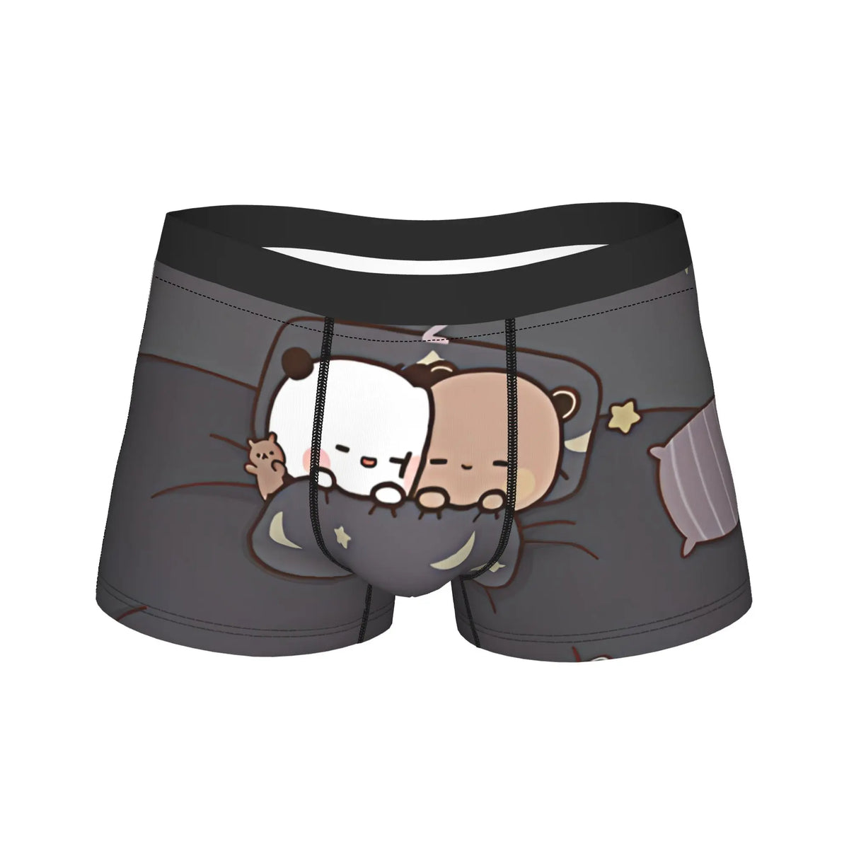 Good Night Bubu Dudu Men's Underwear  Boxer Briefs Shorts Panties Humor Breathable Underpants for Male M-XXL
