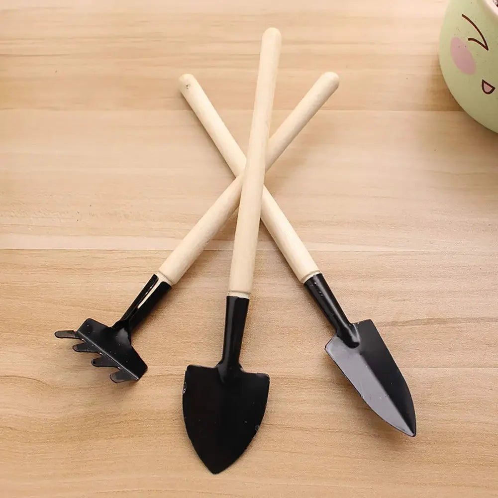 Gardening Tools Three-Piece Set Mini Garden Tools Multi-Function Shovel Harrow Shovel Household Plant Pine Soil Shovel