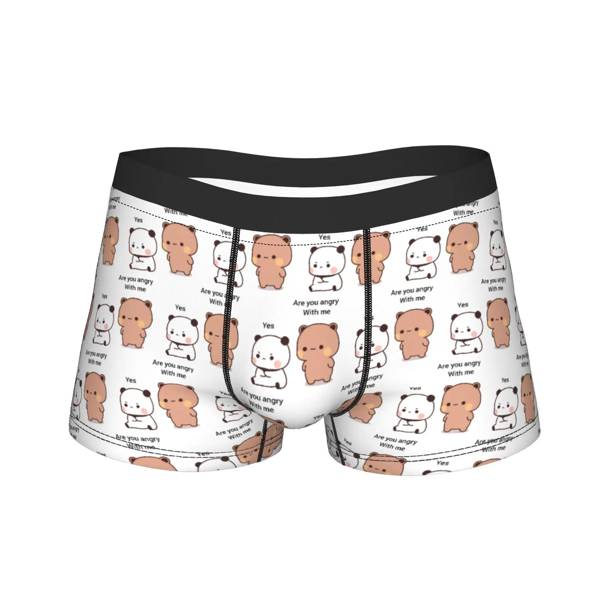 Good Night Bubu Dudu Men's Underwear  Boxer Briefs Shorts Panties Humor Breathable Underpants for Male M-XXL